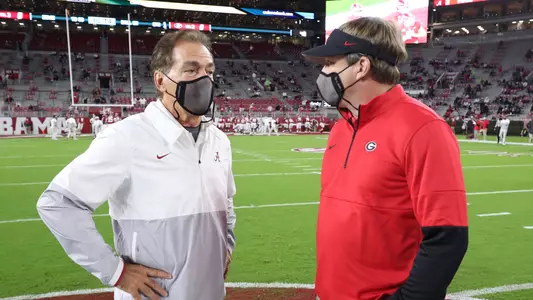 Kirby Smart with Nick Saban