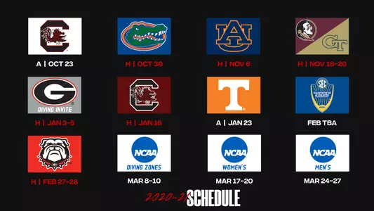 2020-21 Georgia swimming and diving schedule
