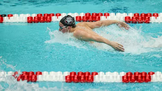 Georgia swimmer Luca Urlando competes Friday at the Georgia Invitational.