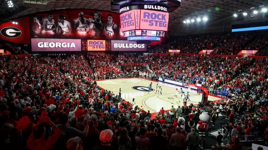 During the Bulldogs’ game against Kentucky at Stegeman Coliseum in Athens, Ga., on Tues., Jan. 7, 2020. (Photo by Chamberlain Smith)