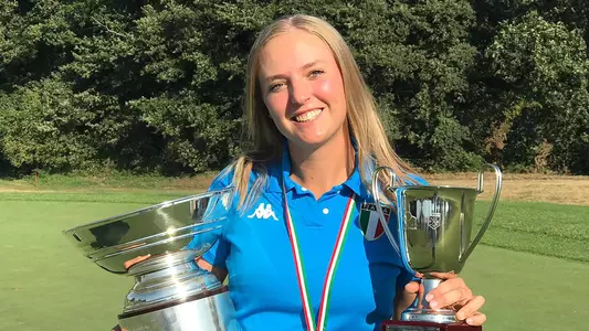 Caterina Don after winning an Italian Pro Tour event on Aug. 1 2020