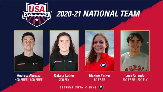Four current Georgia swimmers were named to the USA Swimming National Team