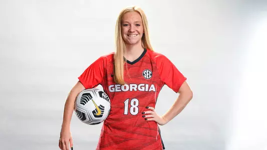 Georgia defender Weldon Kolker (18)