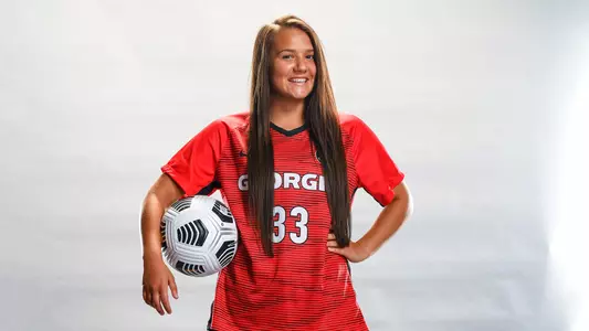 Georgia forward Morgan Smith (33)