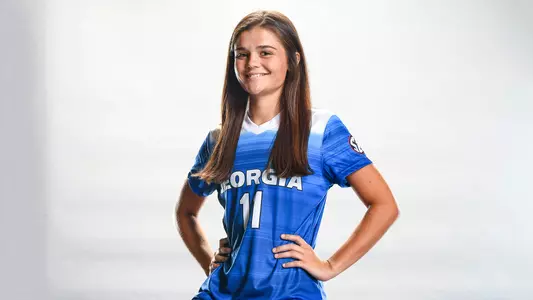 Georgia goalkeeper Emory Wegener (11)