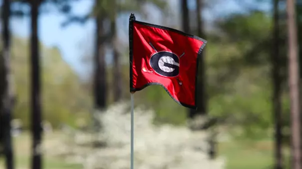 A Georgia flag during the Liz Murphey Collegiate Classic at the University of Georgia Golf Course in Athens, Ga. on Friday, April 7, 2017. (Photo by Cory A. Cole)