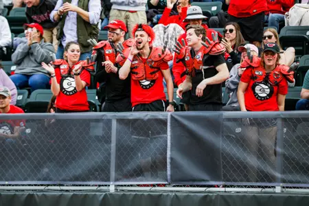 Georgia Spike Squad during a match against Ohio State on Mikael Pernfors Center Court at Henry Field Tennis Stadium at the Dan Magill Tennis Complex on Sunday, March 1, 2020. (Photo by Tony Walsh)