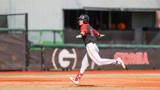 Georgia outfielder and first baseman Chaney Rogers (20) during the Fall World Series at Foley Field in Athens, Ga., on Sunday, Oct. 24, 2021. (Photo by Mackenzie Miles)