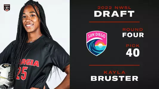Graduate defender Kayla Bruster was selected 40th overall by San Diego Wave FC in the 2022 NWSL Draft.