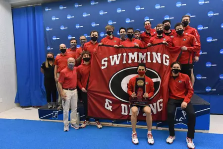 The Georgia men's swimming and diving team finished fourth at the 2021 NCAA Championships.