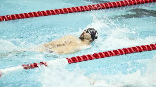 Georgia swimmer Javier Acevedo during a meet against Florida at the Gabrielsen Natatorium in Athens, Ga., on Friday, Oct. 30, 2020. (Photo by Tony Walsh)
