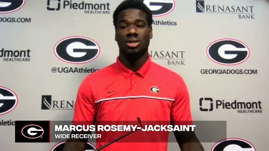 Georgia Football Pre-South Carolina Player Press Conference - Marcus Rosemy-Jacksaint