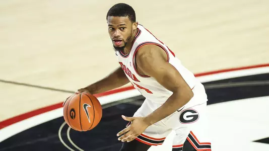 Georgia basketball player P.J. Horne (24) during a game against Florida at Stegeman Coliseum in Athens, Ga., on Saturday, January 23, 2021. (Photo by Tony Walsh)