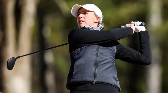Georgia golfer Caterina Don during the opening round of the Lady Bulldog Invitational at the UGA Golf Course in Athens, Ga., on Saturday, Jan. 29, 2022. (Photo by Tony Walsh)