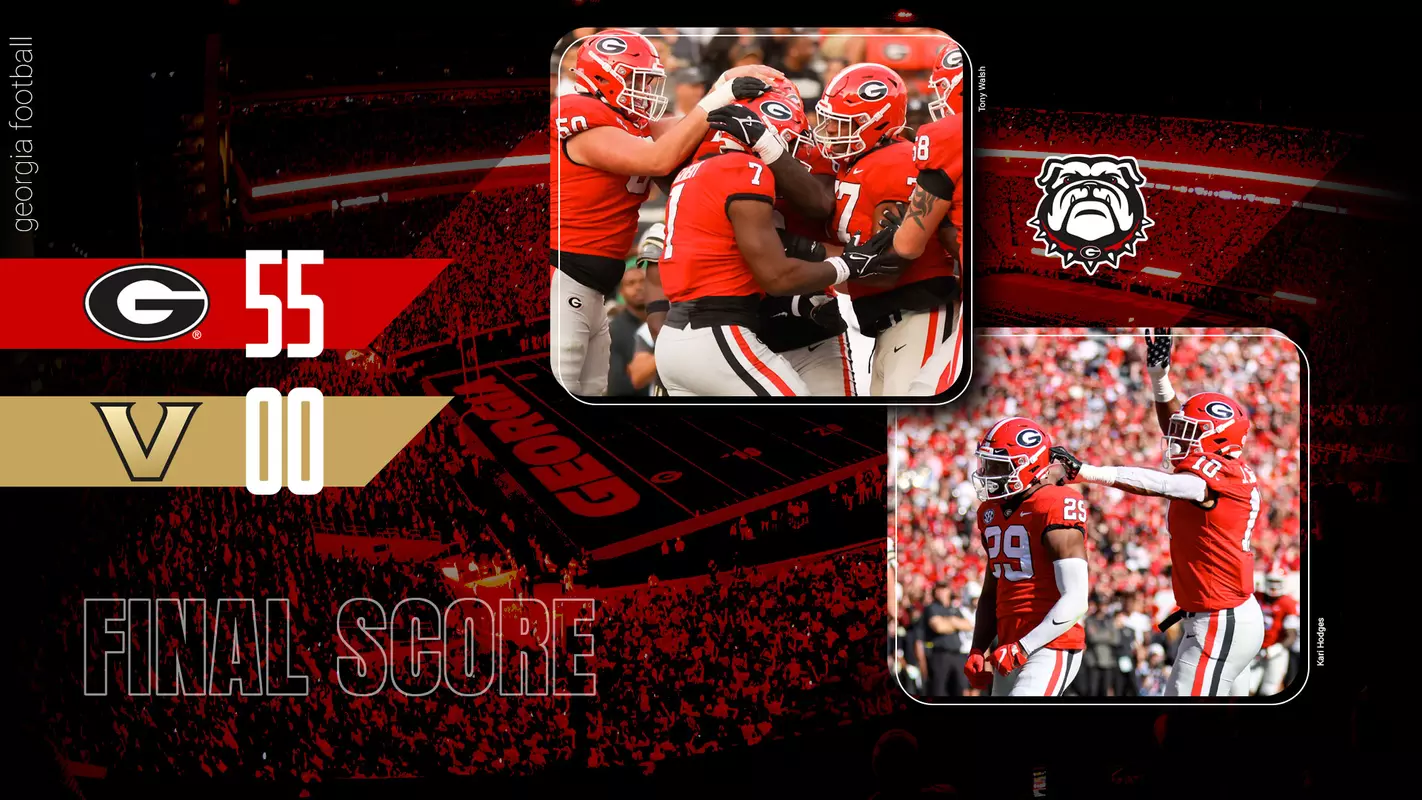 22FB Score Georgia 55, Vanderbilt 0