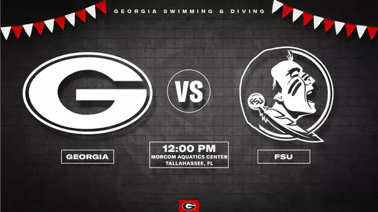 Georgia takes on Florida State in a dual meet on Saturday, Oct. 22