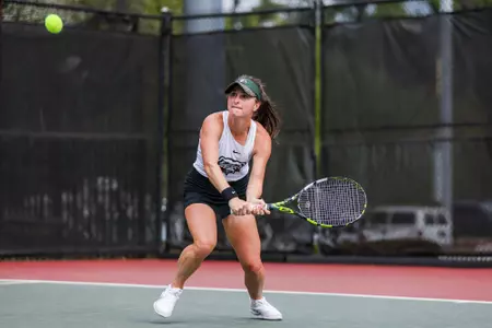 Georgia tennis player Meg Kowalski during the Sea Pines College Tournament at the Dan Magill Tennis Complex in Athens, Ga., on Saturday, Oct. 1, 2022. (Photo by Tony Walsh)