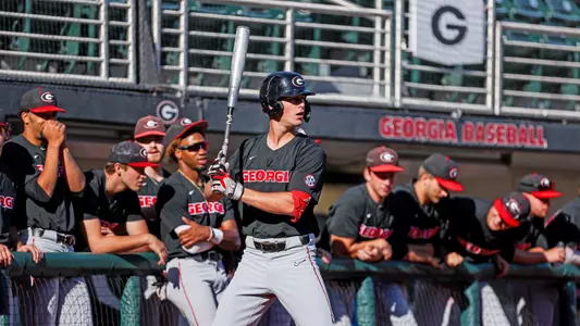 Georgia first baseman Charlie Condon (24) during Georgia's first game of the Bulldog Fall World Series at Foley Field in Athens, Ga., on Friday, Oct. 21, 2022. (Photo by Tony Walsh)