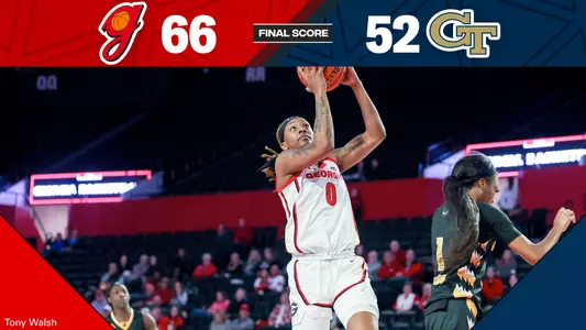 22WBB Score - Georgia 66, Georgia Tech 52