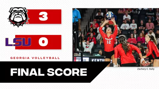 22VB Score - Georgia 3, LSU 0