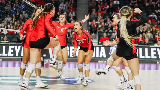 during a match against Kentucky at Stegeman Coliseum in Athens, Ga., on Wednesday, Nov. 02, 2022. (Photo by Zachery C. Kelly)