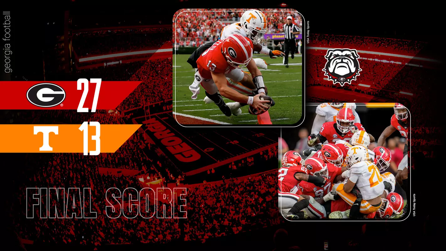 22FB Score - Georgia 27, Tennessee 13