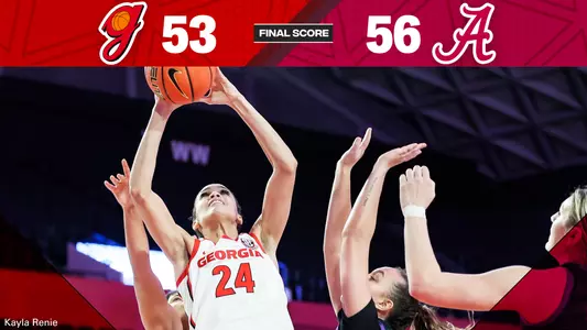 22WBB Score - Georgia 53, Alabama 56