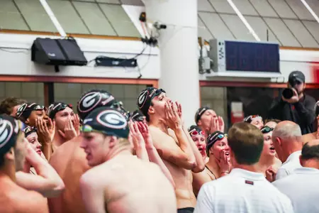 Georgia during the Bulldogs’ meet against South Carolina at the Gabrielsen Natatorium in Athens, Ga., on Saturday, Oct. 23, 2021. (Photo by Tony Walsh)