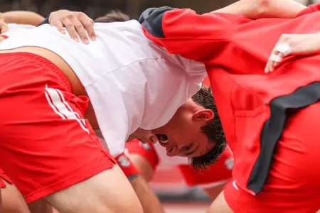 Georgia tennis player Tristan McCormick during a match against Florida at Dan McGill Tennis Complex in Athens, Ga., on Friday, March 11, 2022. (Photo by Mackenzie Miles)