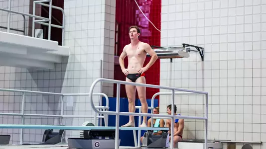 Georgia during a meet against UNC at the Gabrielsen Natatorium in Athens, Ga., on Friday, Oct. 22, 2021. (Photo by Tony Walsh)
