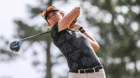 Alison Crenshaw during the Bulldogs’ practice rounds at the UGA Golf Course in Athens, Ga., on Thursday, March 24, 2022. (Photo by Mackenzie Miles)
