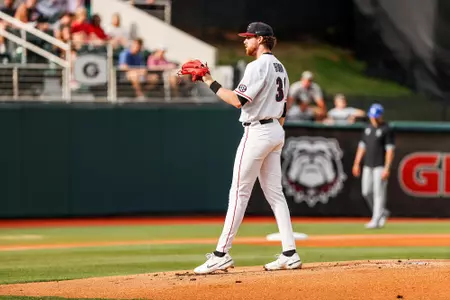 Garrett Brown pitching