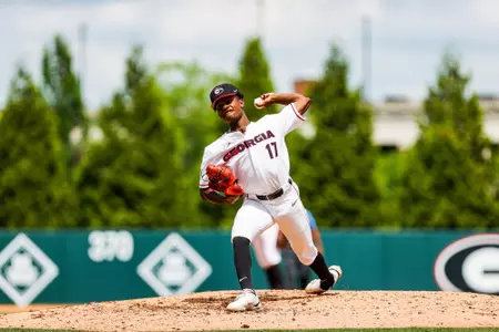 Jaden Woods pitching
