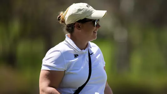 Ember Holloway coaching at Purdue.