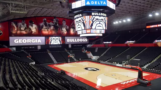 Empty Stegeman Coliseum basketball