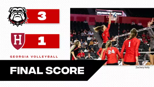 22VB Score - Georgia 3, Harvard 1