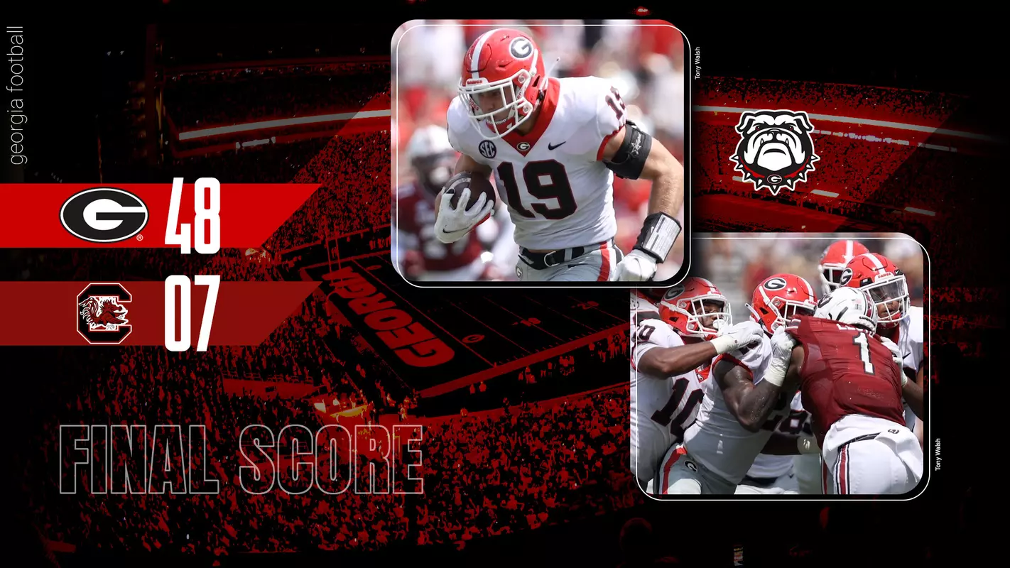 22FB Score - Georgia 48, South Carolina 7