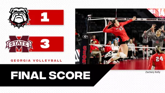 22VB Score - Georgia 1, Mississippi State 3