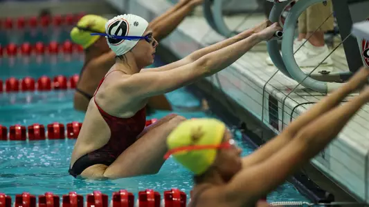 Georgia during a meet against ASU at the Gabrielsen Natatorium in Athens, Ga., on Friday, Sept. 30, 2022. (Photo by Kayla Renie)