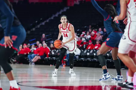 Georgia forward Brittney Smith (24) during Georgiaâ??s game against Ole Miss at Stegeman Coliseum in Athens, Ga., on Thursday, Jan. 12, 2023. (Photo by Tony Walsh)