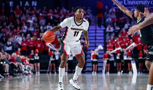 Justin Hill during the Bulldogs loss to Vanderbilt at home on Saturday, Jan. 21, 2023.