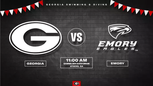 Georgia hosts Emory in its annual Senior Day meet.