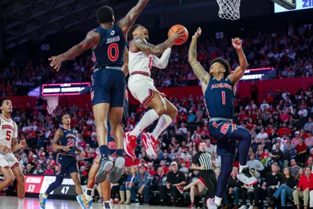 Georgia guard Justin Hill (11) during Georgia’s game against Auburn at Stegeman Coliseum in Athens, Ga., on Wednesday, Jan. 4, 2023. (Photo by Tony Walsh)