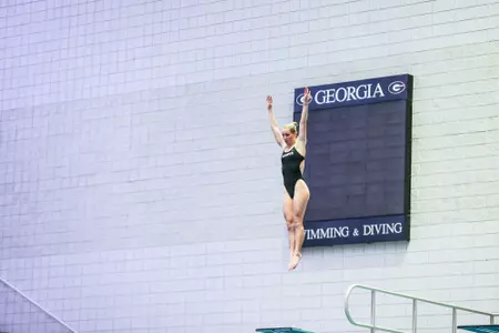 Georgia during the Bulldogsâ?? meet against Tennessee at the Gabrielsen Natatorium in Athens, Ga., on Saturday, Jan. 22, 2022. (Photo by Tony Walsh)