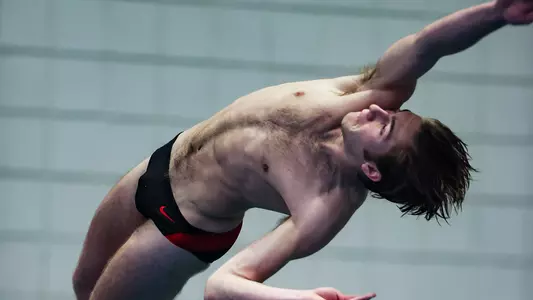 Allen Mann competes for Georgia during the Georgia Diving Invitational