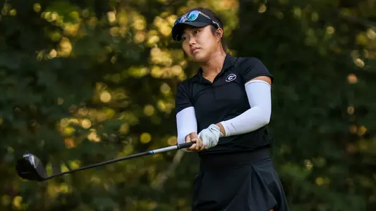 Kate Song in a practice round in the fall of 2023 (photo by Tony Walsh).