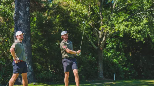 Connor Creasy and Buck Brumlow during SEC Match Play.