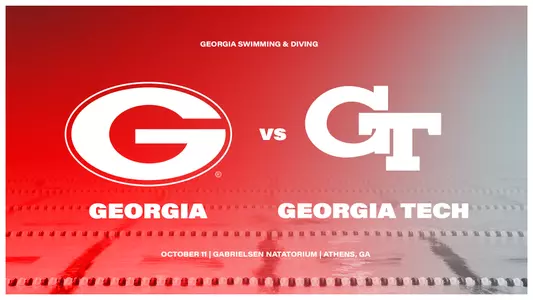 Georgia opens its 2023-24 home season against Georgia Tech Wednesday evening at Gabrielsen Natatorium.