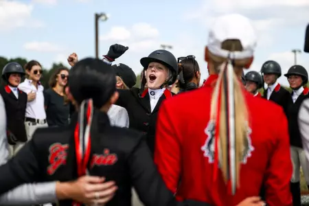 Georgia rider Hannah Davis during Georgia’s annual Red & Black Scrimmage at the UGA Equestrian Complex in Bishop, Ga., on Friday, Sept. 22, 2023. (Tony Walsh/UGAAA)