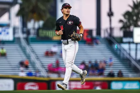 Slate Alford during Georgia’s exhibition against Florida at 121 Financial Ballpark in Jacksonville, Fla., on Friday, Oct. 27, 2023. (Kari Hodges/UGAAA)